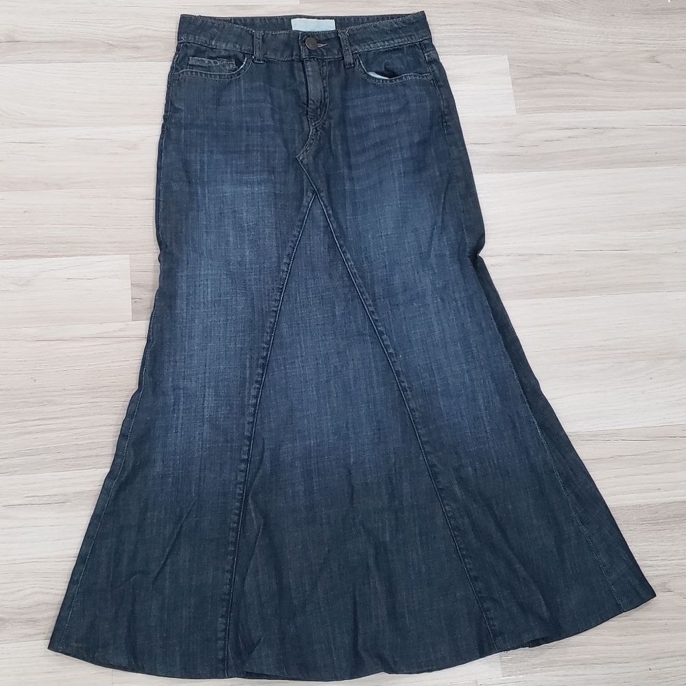 Long Denim Skirt